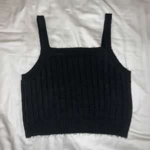 Wild fable cropped knit tank size small